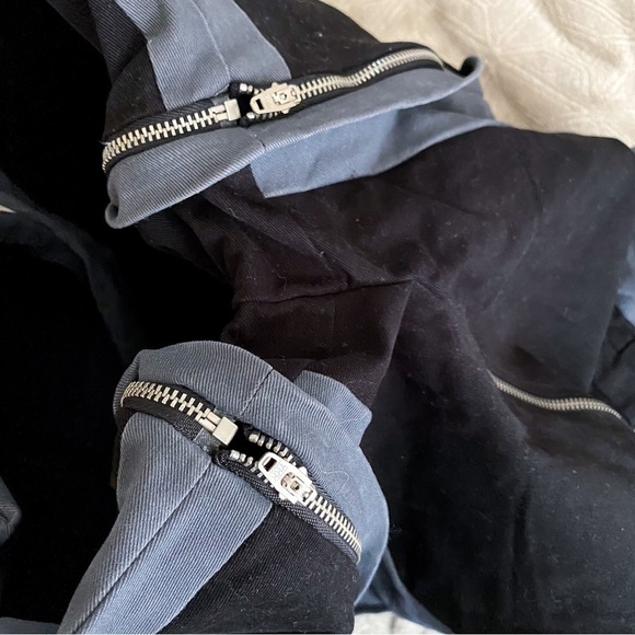 I.AM.GIA Pant Frances Cargo Pockets Removable Shorts Zipper Baggy Black S GUC - Picture 7 of 13